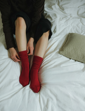 画像をギャラリービューアに読み込む, 【綿コーマ】ローゲージカラーソックス

